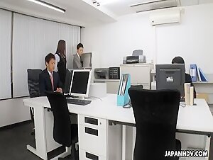 Luke Ichinose shows the whole office how much she likes to fuck