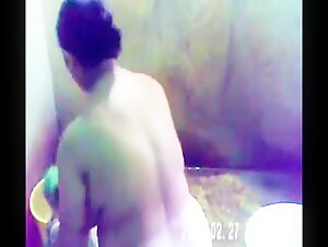 busty stepmom spied in bath house (Sri Lanka)