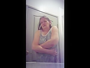 Grandma Kathy boobs caught on cam