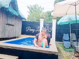 I Made My Horny Wifey Squirt in public pool&excl;