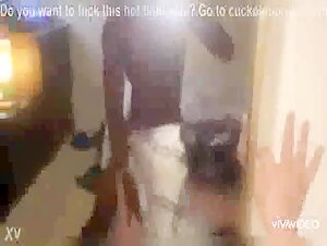 Cuckold watching and recording his wife making sex with BBC